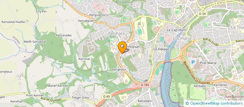 localisation de l'entreprise MONSIEUR JEAN ALBERT NYEMB à QUIMPER