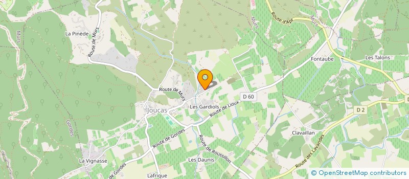 localisation de l'entreprise MONSIEUR JEAN ALBERTINI  JOUCAS