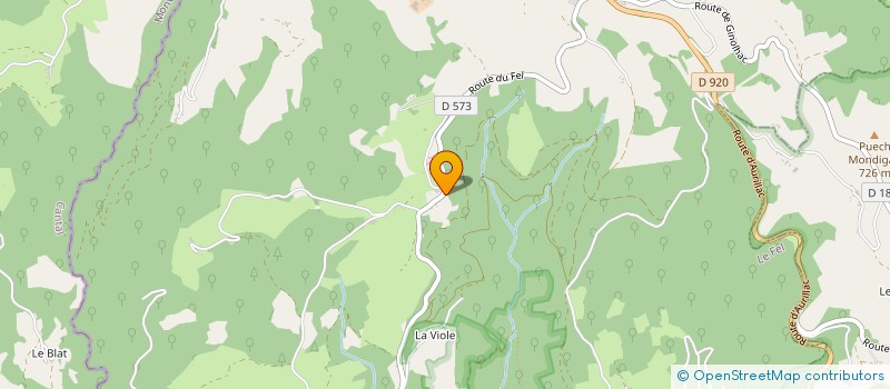 localisation de l'entreprise MONSIEUR JEAN ALBESPY  LE FEL