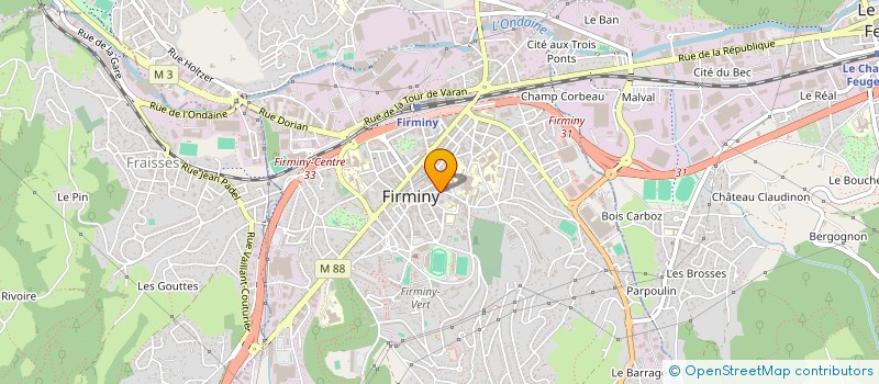 localisation de l'entreprise MONSIEUR JEAN ALBOUT  FIRMINY