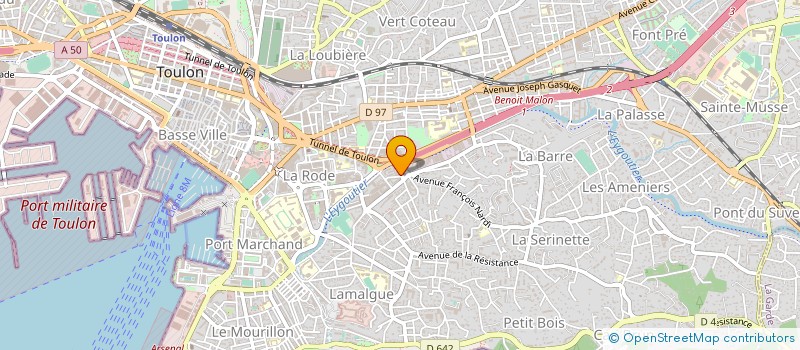 localisation de l'entreprise MONSIEUR JEAN ALBOUY  TOULON