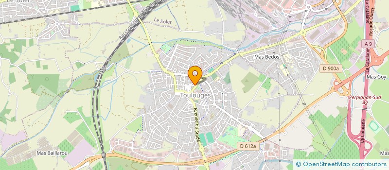 localisation de l'entreprise MONSIEUR JEAN ALCOVERO  TOULOUGES