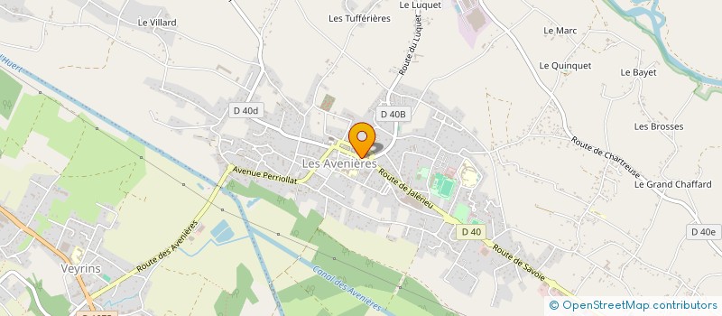 localisation de l'entreprise MONSIEUR JEAN ALESSANDRINI à LES AVENIERES VEYRINS-THUELLIN