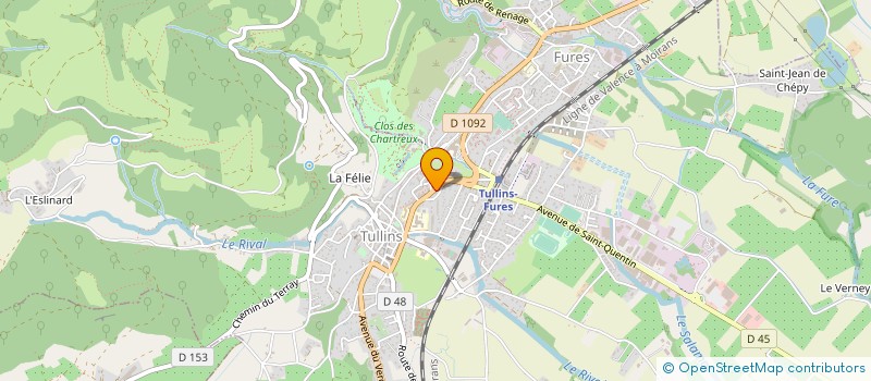 localisation de l'entreprise MONSIEUR JEAN ALEXANDRE BURGAUD à TULLINS