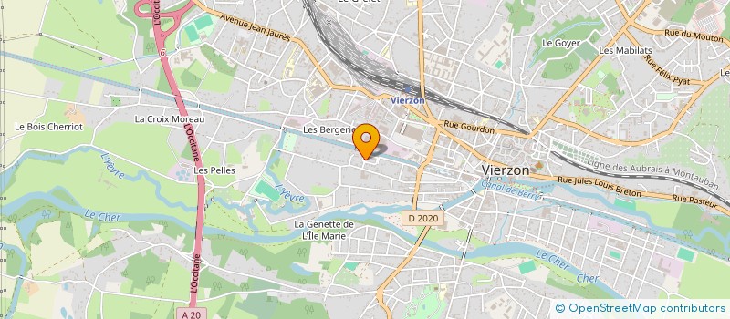 localisation de l'entreprise MONSIEUR JEAN-ALEXANDRE ROUZEAU  VIERZON