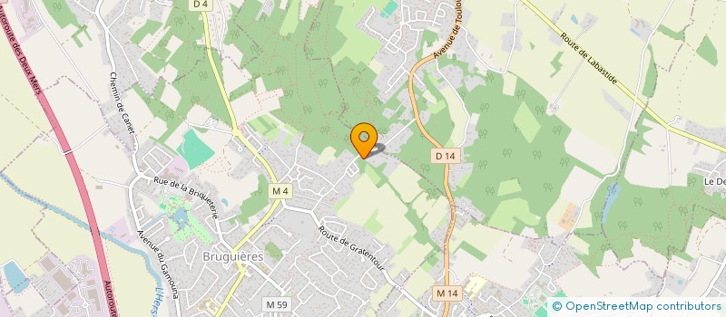 localisation de l'entreprise MONSIEUR JEAN ALFRED  BRUGUIERES