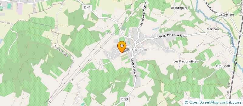 localisation de l'entreprise MONSIEUR JEAN-ALFRED AUBREE à SAINT-SATURNIN