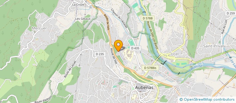 localisation de l'entreprise MONSIEUR JEAN-ALFRED FOURNIER à AUBENAS