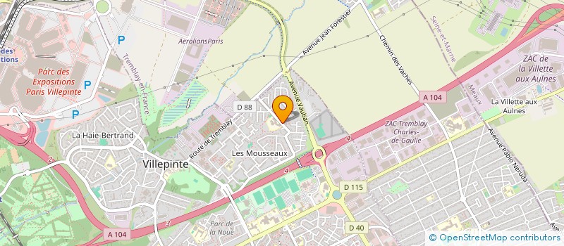 localisation de l'entreprise MONSIEUR JEAN-ALFRED MOUENGUE à VILLEPINTE