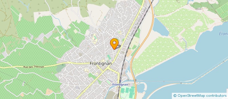 localisation de l'entreprise MONSIEUR JEAN ALINGRIN  FRONTIGNAN