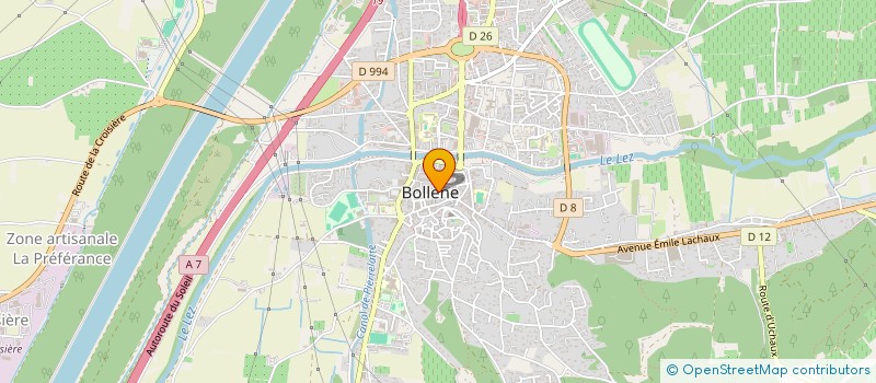 localisation de l'entreprise MONSIEUR JEAN ALLAIN  BOLLENE