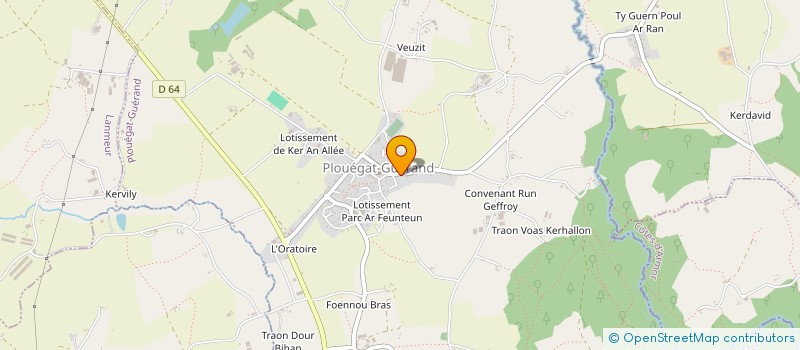 localisation de l'entreprise MONSIEUR JEAN ALLAIN  PLOUEGAT-GUERRAND