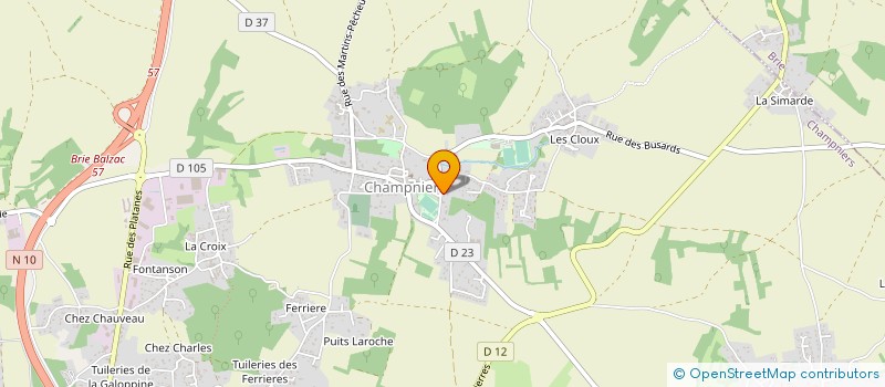 localisation de l'entreprise MONSIEUR JEAN ALLARD  CHAMPNIERS