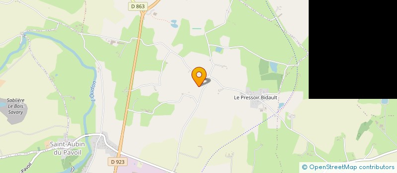 localisation de l'entreprise MONSIEUR JEAN ALLARD  SEGRE-EN-ANJOU BLEU