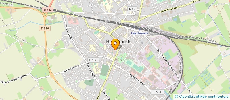 localisation de l'entreprise MONSIEUR JEAN ALLOSSERY à HAZEBROUCK