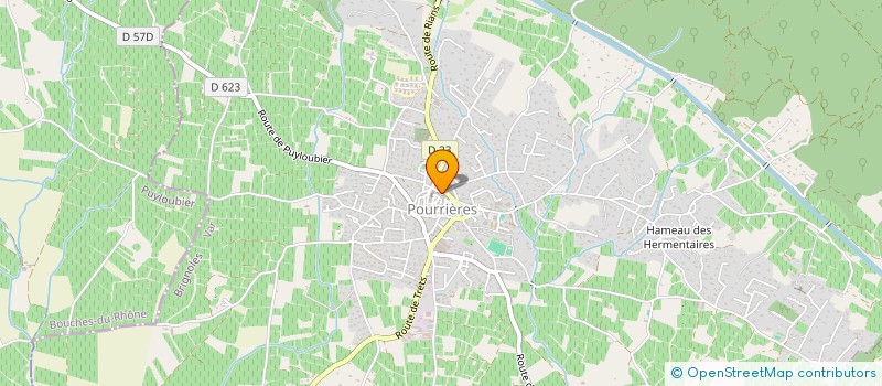 localisation de l'entreprise MONSIEUR JEAN ALLOUCHE  POURRIERES