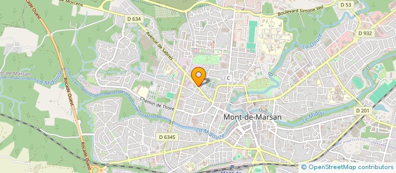 localisation de l'entreprise MONSIEUR JEAN ALQUIE  MONT-DE-MARSAN
