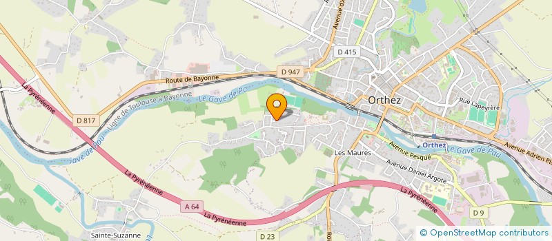 localisation de l'entreprise MONSIEUR JEAN ALVES DE PUGA  ORTHEZ