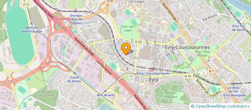 localisation de l'entreprise MONSIEUR JEAN ALVIN à EVRY-COURCOURONNES