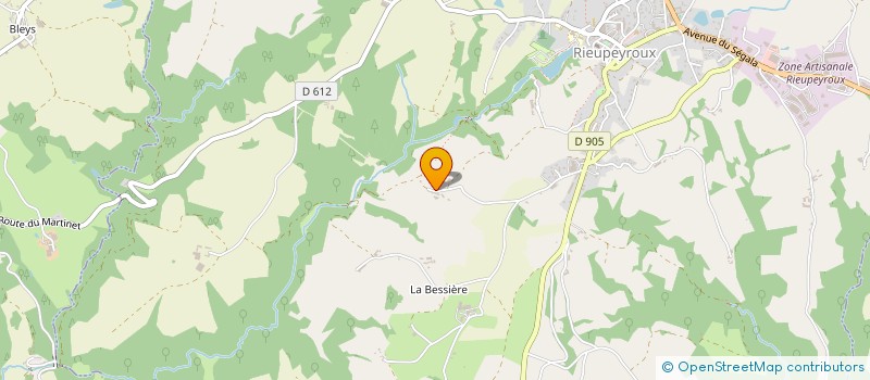 localisation de l'entreprise MONSIEUR JEAN AMANS  RIEUPEYROUX