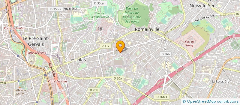 localisation de l'entreprise MONSIEUR JEAN AMELUS ANDRE  LES LILAS