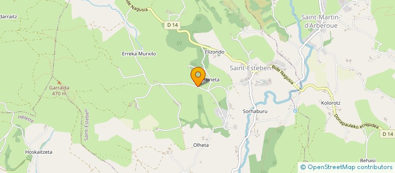 localisation de l'entreprise MONSIEUR JEAN AMESTOY  SAINT-ESTEBEN