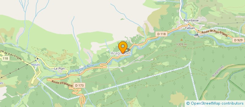 localisation de l'entreprise MONSIEUR JEAN AMIAUD  VIELLE-AURE