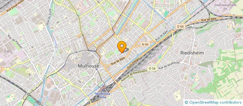 localisation de l'entreprise MONSIEUR JEAN AMOS BOURGUET  MULHOUSE