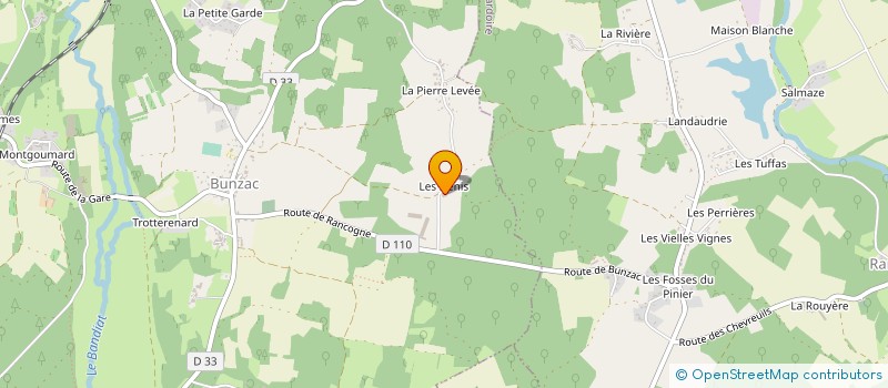 localisation de l'entreprise MONSIEUR JEAN AMPAYRAT à BUNZAC