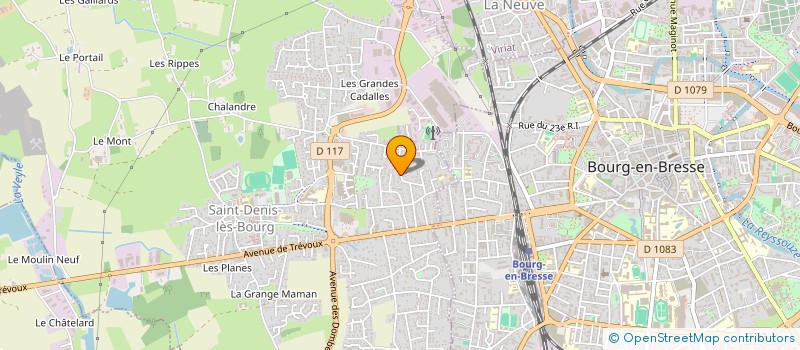 localisation de l'entreprise MONSIEUR JEAN AMPRINO  BOURG-EN-BRESSE