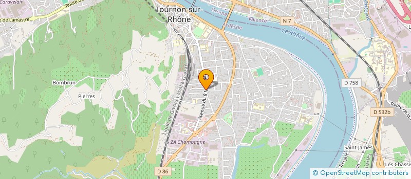 localisation de l'entreprise MONSIEUR JEAN ANAEL AUDFRAY à TOURNON-SUR-RHONE
