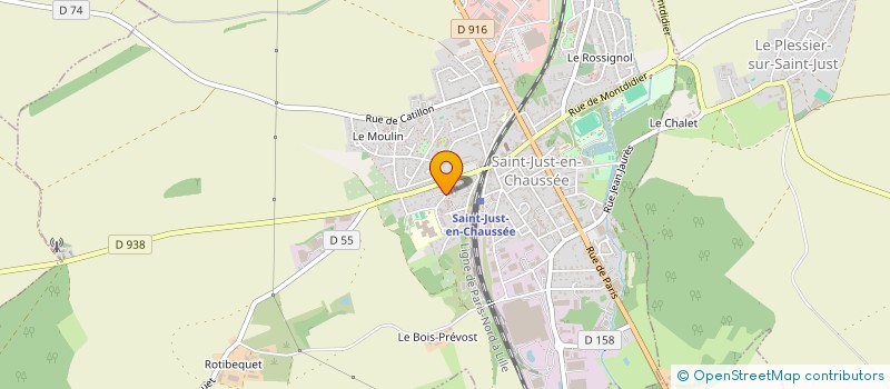 localisation de l'entreprise MONSIEUR JEAN ANDRE CARLIER à SAINT-JUST-EN-CHAUSSEE