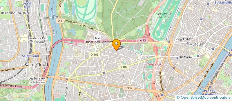 localisation de l'entreprise MONSIEUR JEAN ANDRE COUVERCELLE à BOULOGNE-BILLANCOURT