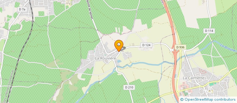 localisation de l'entreprise MONSIEUR JEAN-ANDRE FUSTER  LA ROUVIERE