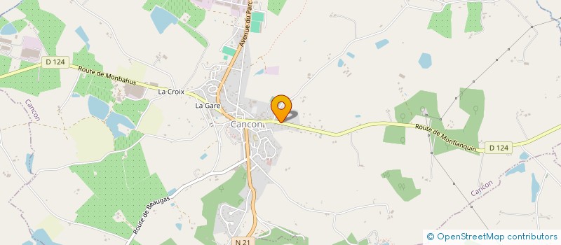 localisation de l'entreprise MONSIEUR JEAN-ANDRE GARY  CANCON