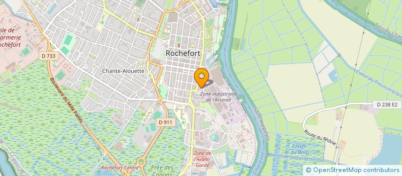 localisation de l'entreprise MONSIEUR JEAN-ANDRE LECRU  ROCHEFORT