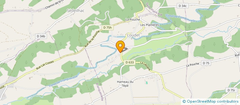 localisation de l'entreprise MONSIEUR JEAN ANDRIEU  LOUDET