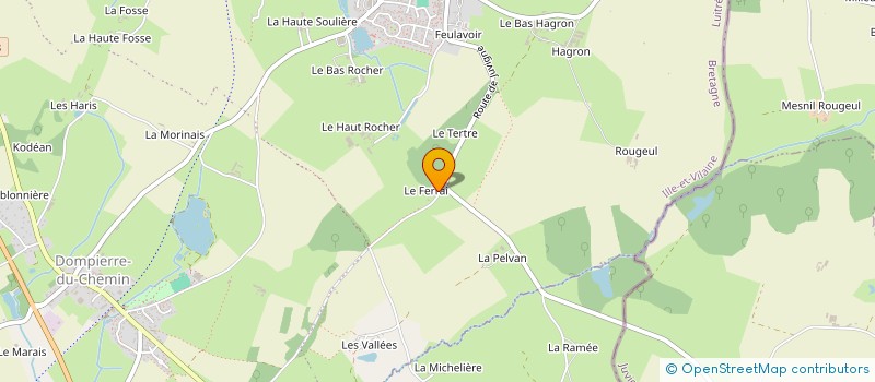 localisation de l'entreprise MONSIEUR JEAN ANGENARD  LUITRE-DOMPIERRE