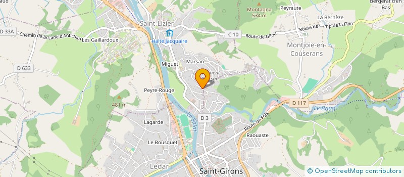 localisation de l'entreprise MONSIEUR JEAN ANTOINE ALMEIDA MARTINS à SAINT-LIZIER