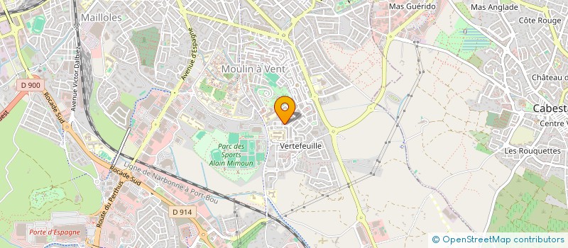 localisation de l'entreprise MONSIEUR JEAN-ANTOINE BAUX  PERPIGNAN