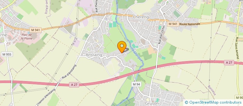 localisation de l'entreprise MONSIEUR JEAN-ANTOINE DESMARESCAUX  ANSTAING