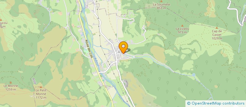 localisation de l'entreprise MONSIEUR JEAN ANTOINE PECANTET  ASTE