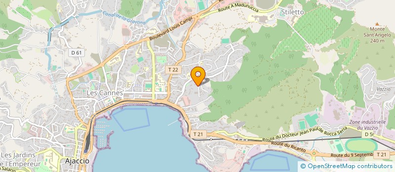localisation de l'entreprise MONSIEUR JEAN ANTOINE RODRIGUEZ à AJACCIO
