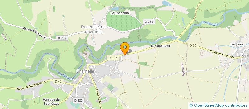 localisation de l'entreprise MONSIEUR JEAN-ANTOINE ROSATI  CHANTELLE