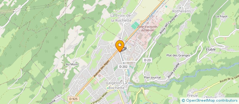 localisation de l'entreprise MONSIEUR JEAN-ANTOINE SWIATLY  VALGELON-LA ROCHETTE