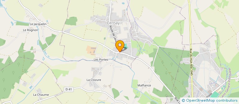 localisation de l'entreprise MONSIEUR JEAN AOUATE  CERNAY