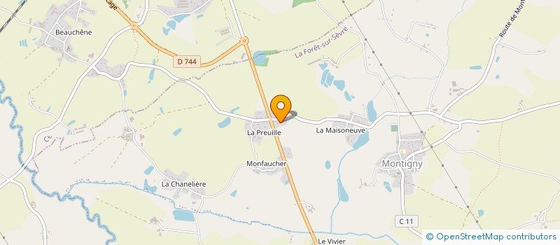 localisation de l'entreprise MONSIEUR JEAN APPARAILLY  LA FORET-SUR-SEVRE