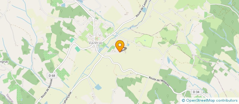localisation de l'entreprise MONSIEUR JEAN ARADES  VAZERAC
