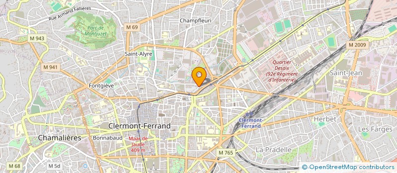 localisation de l'entreprise MONSIEUR JEAN ARAND  CLERMONT-FERRAND