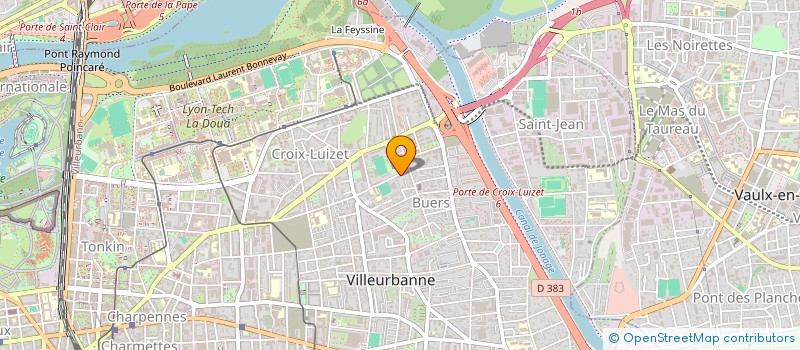 localisation de l'entreprise MONSIEUR JEAN ARCHINARD  VILLEURBANNE